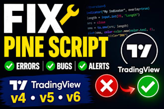 fix bugs and errors in your tradingview pine script