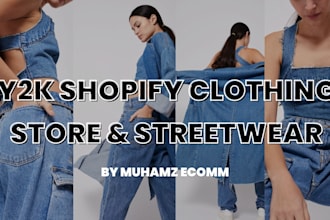 design y2k website streetwear website shopify clothing store y2k fashion website