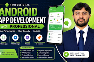 develop custom android app in java kotlin