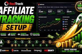 setup redtrack affiliate and referral tracking system for your business