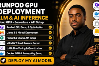 runpod cloud gpu setup ai gpu hosting llama 3 api ollama serverless lora gpu