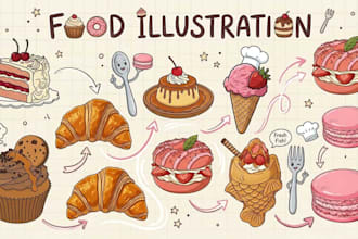make food and drink illustration