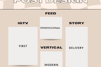 design eye catching instagram post and social media banner