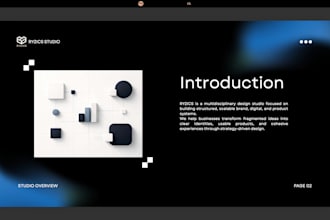 design an investor ready startup pitch deck presentation