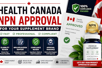 secure health canada npn approval for your supplement brand