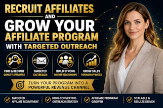 recruit affiliates and grow tour affiliate program with targeted outreach