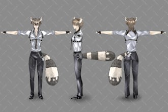 create a vtuber reference sheet