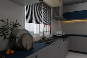 3d design modern kitchen