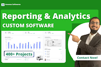 develop reporting and analytics dashboard web application