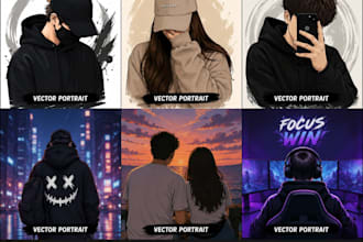 turn your photo into stunning ai vector portrait art