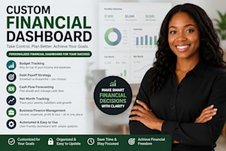create a custom financial dashboard budget and debt tracker