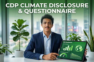 complete your cdp climate disclosure and questionnaire response