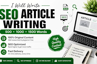 write SEO optimized blog posts and website content