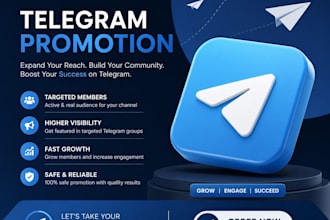 promote your telegram group, telegram channels to get real active memers