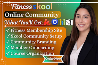 setup fitness skool community fitness coaching course circle so membership site