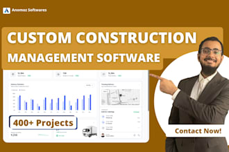 develop a custom construction management web application
