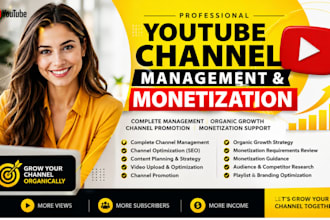 youtube channel, promotion and monetization