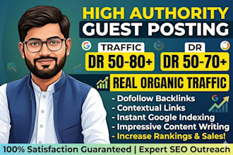 publish guest posts on high authority websites