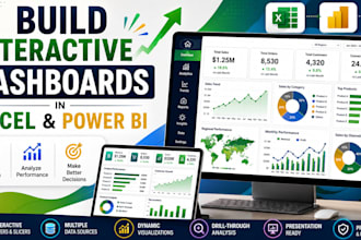 build interactive dashboards in excel and power bi