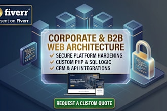 engineer a secure corporate b2b wordpress business website