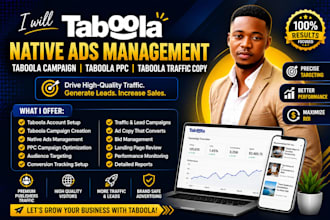 manage taboola native ads, taboola campaign, taboola ppc, taboola traffic copy