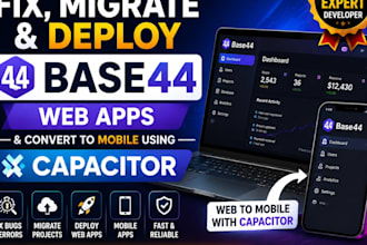 fix base 44 migrate base44 publish base44 webapp capacitor base44 expert