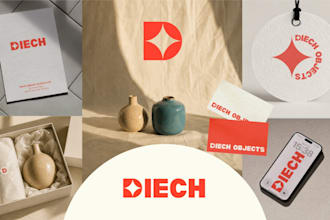 design a professional brand book, style guide and logo