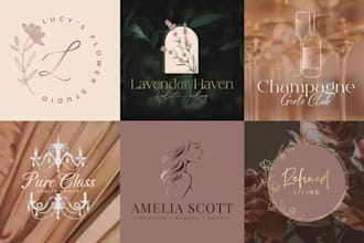 design an elegant logo, social media kit and branding