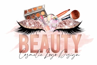 design cosmetics makeup hair beauty salon spa logo