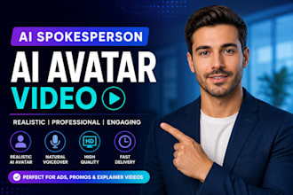 create realistic ai spokesperson video and realistic talking avatar