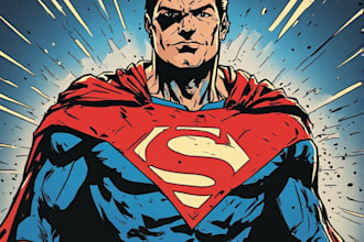 superhero character for comics
