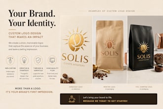 create a aspiring and minimalist logo for your brand