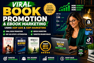 viral book promotion and ebook marketing using amazon KDP ads, kdp marketing