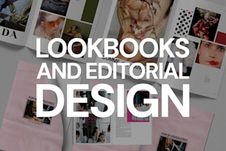design professional fashion lookbooks and editorial layouts