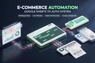 build an automated google sheets order system and portal