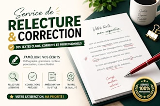 relecture de projet et correction