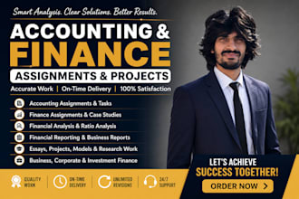 do accounting and finance assigned, financial analysis and excel reports