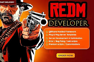 your fivem server developer, redm server developer, redm vorp server