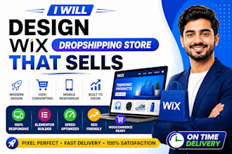 design wix dropshipping store via modalyst spocket zendrop and autods setup
