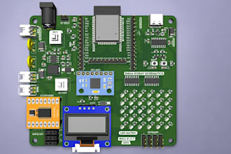 design esp32 pcb, arduino, for iot embedded systems and smart wearable devices