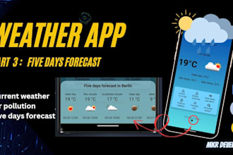 develop ai weather app, ai weather forecast app, weather report app