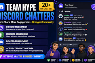 do discord server promotion discord chatters gaming server mod boost engagement