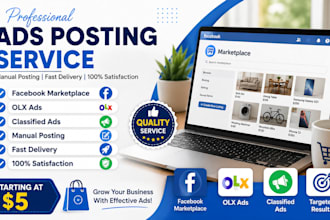 do classified ads posting and facebook marketplace listing
