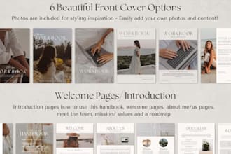 design canva ebook workbook lead magnet PDF for coaches, real estate guide ebook