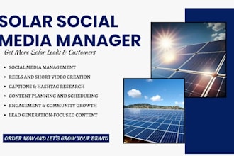 generate solar leads with high converting social media marketing