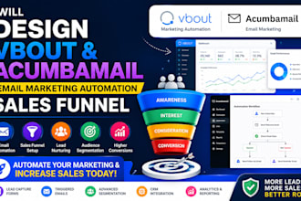 design vbout  acumbamail email marketing automation sales funnel