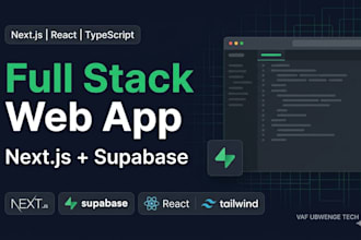build a full stack web app with its backend