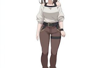 make a character sheet with a unique art style
