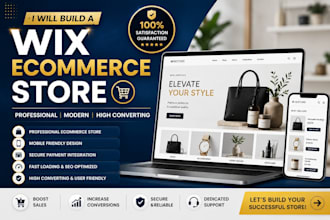 design and redesign wix ecommerce website on wix