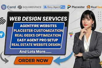 design a real estate website using agentfire placester real geeks easy agent pro